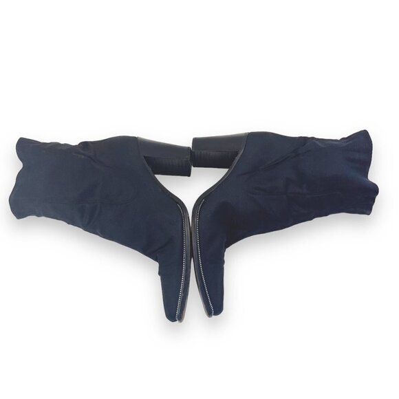 Armando Pollini Vintage Sock Boots 70s Go Go Style Black stretch Size 39 EUR / 8 - Picture 8 of 11